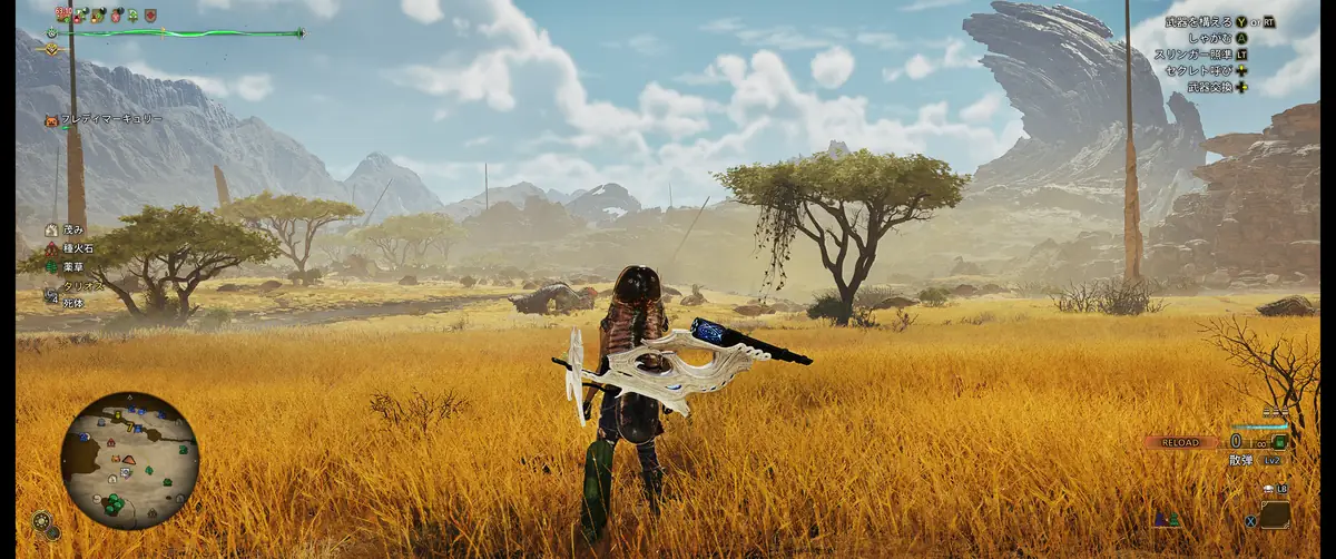 モンハンワイルズ 遠景の描画品質 低