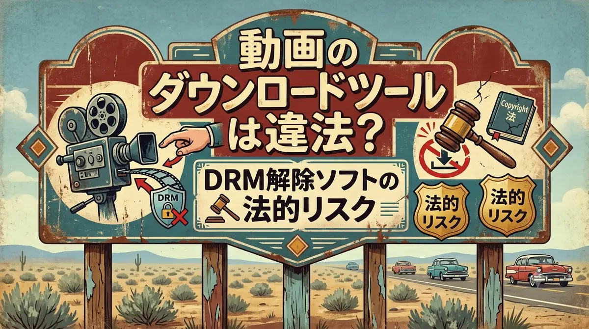 日本 DRM解除ツール 違法性