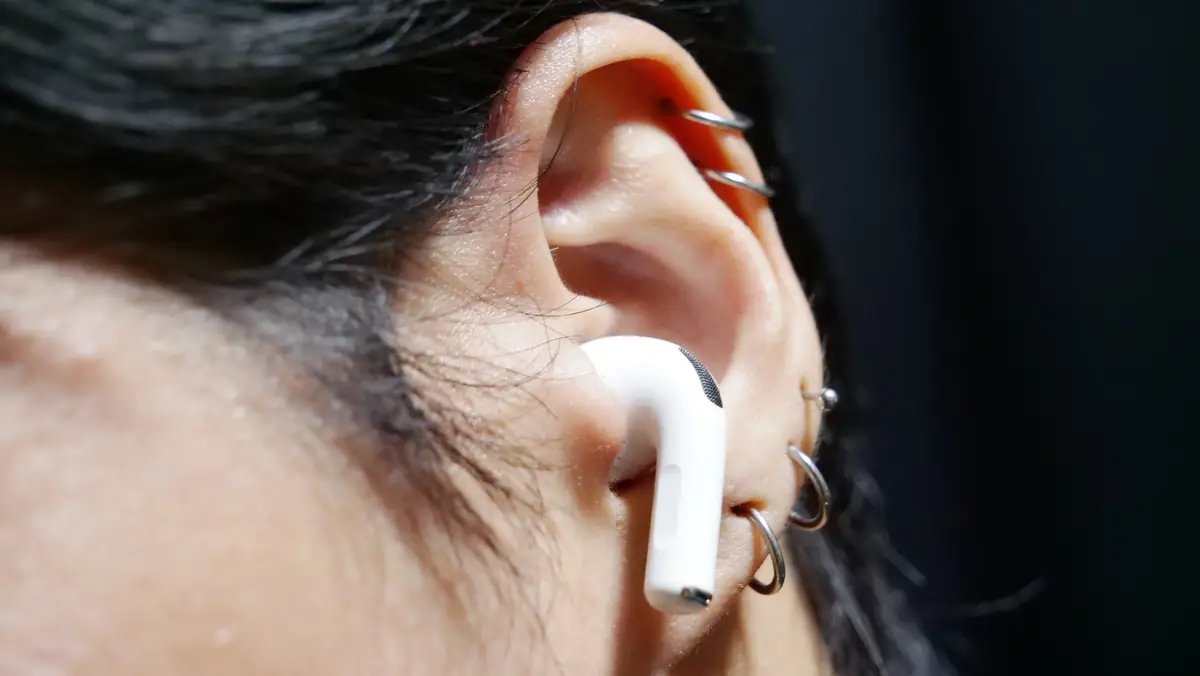 AirPods Pro3を装着した状態 レビュー