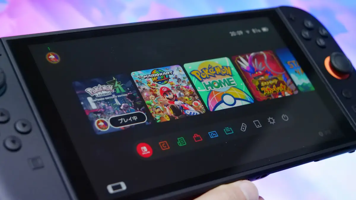 任天堂スイッチ2 画面のベゼル