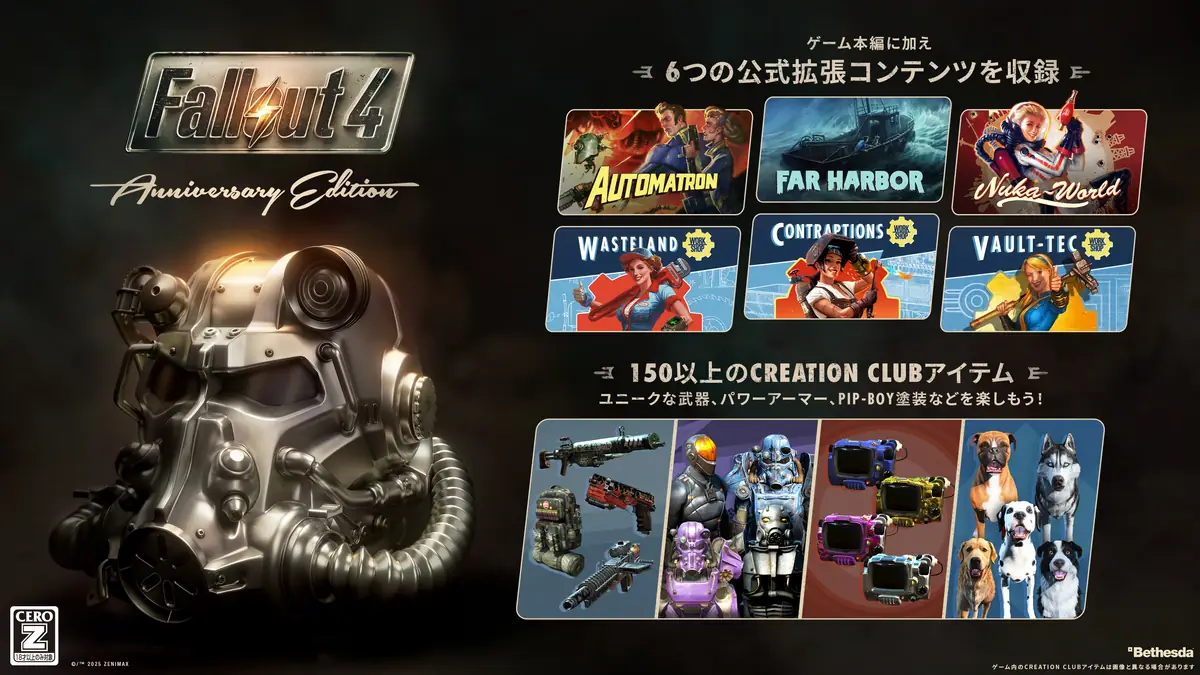 Fallout4 アニバーサリーエディションの内容まとめ