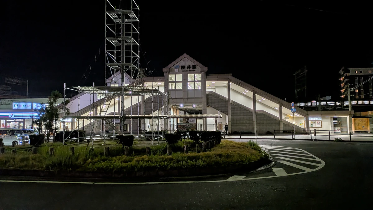 Pixel 9a 夜に撮影した写真