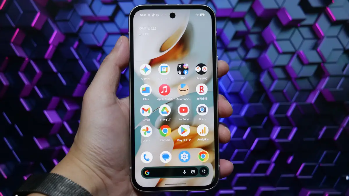Pixel 9a 画面サイズとディスプレイの表示
