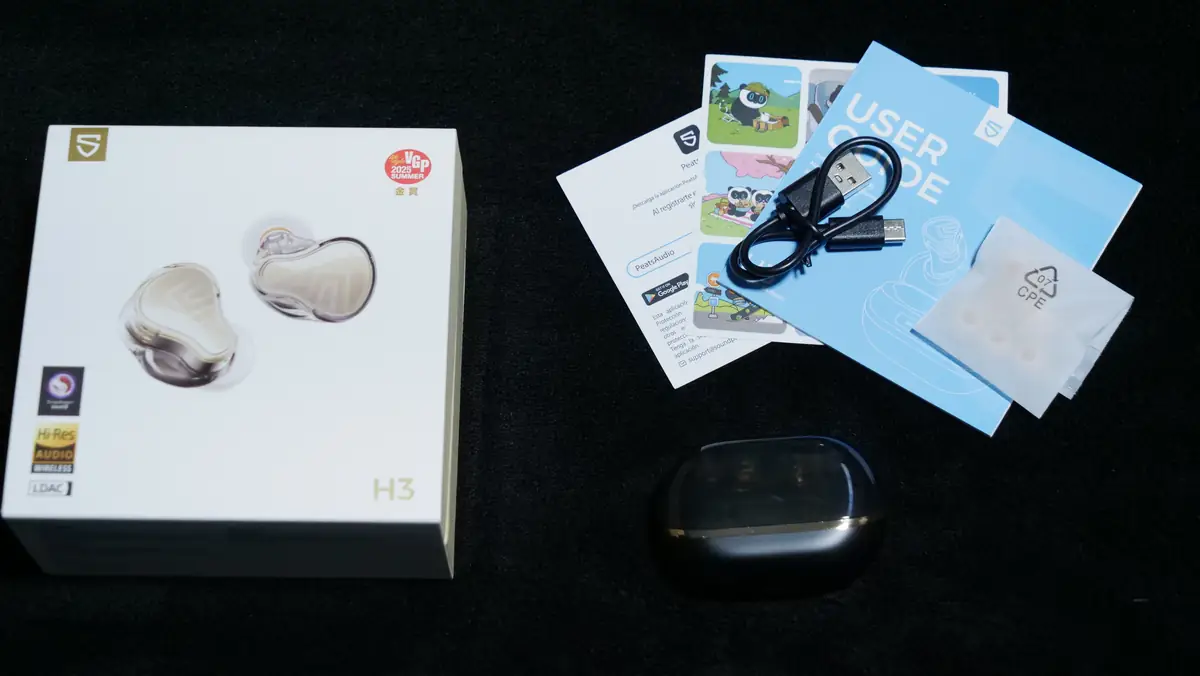 SOUNDPEATS H3の付属品一覧