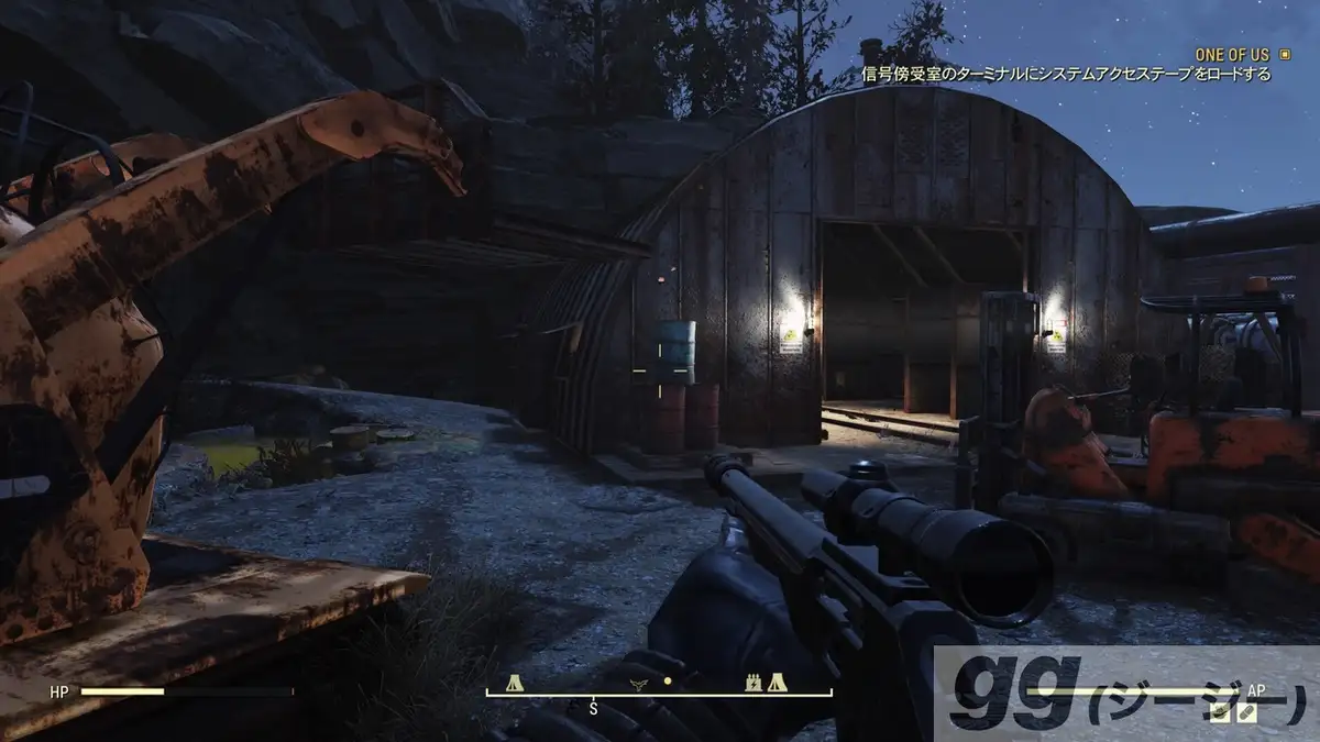 Fallout 76　変異ガチャの場所　放射能バレルの位置