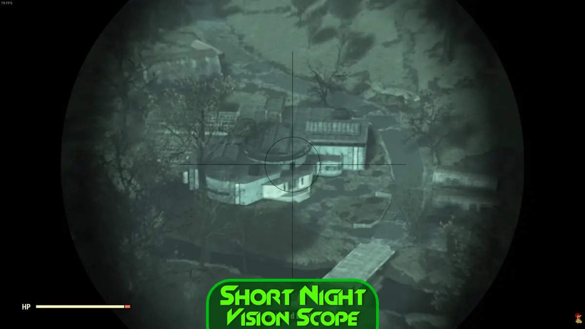 Fallout76 短距離暗視スコープの見え方