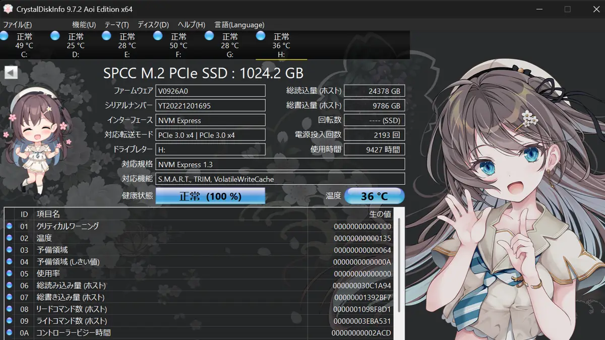 玄人志向 M.2H-PCIEの動作確認方法についての画像