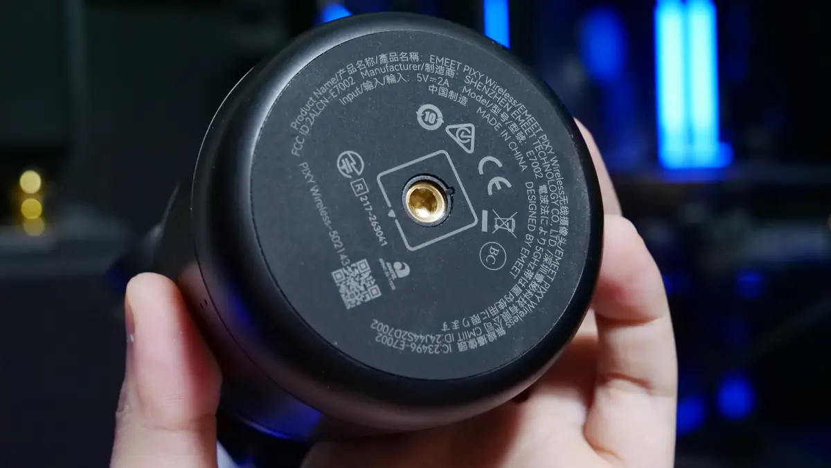 EMEET PIXY Wireless 底面に搭載する1/4インチネジ