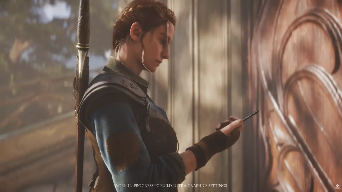 Fable(フェイブル)で作成した主人公の横顔 ゲームプレイ映像で登場