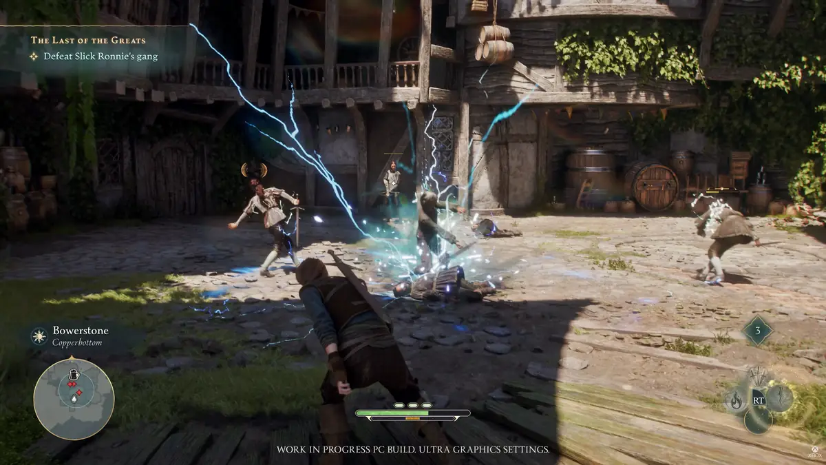 Fable(フェイブル)の魔法を使用する戦闘シーン