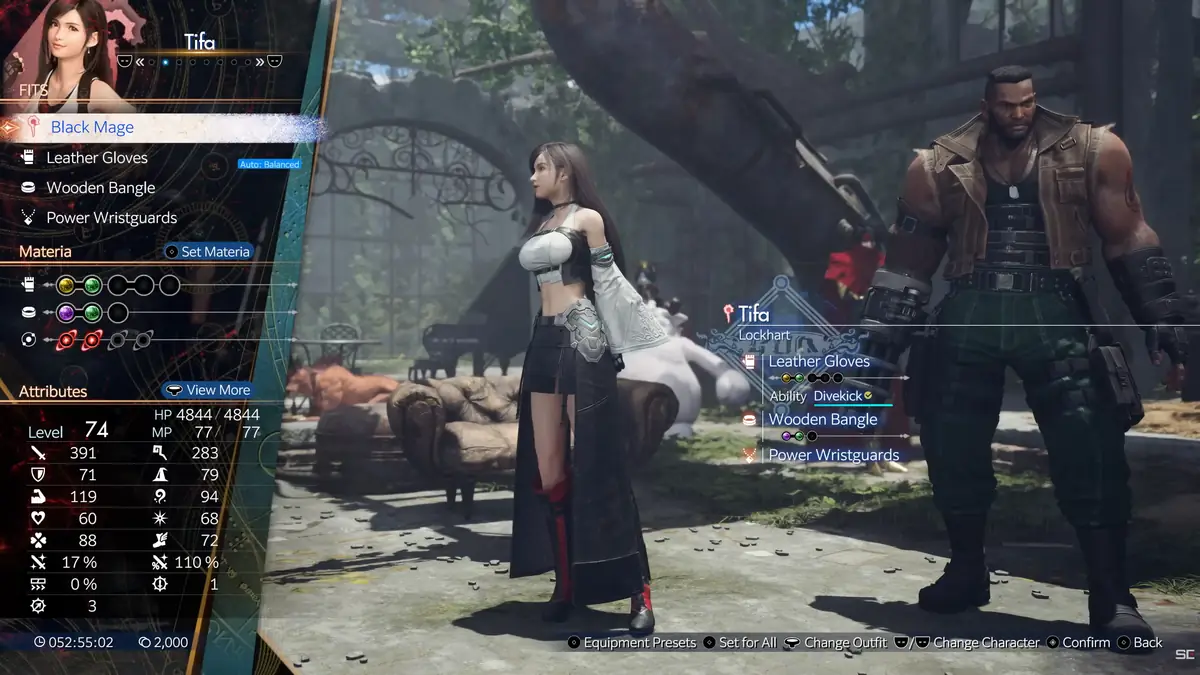 FF7リベレーションのウェアシステムについて 映像のスクショ