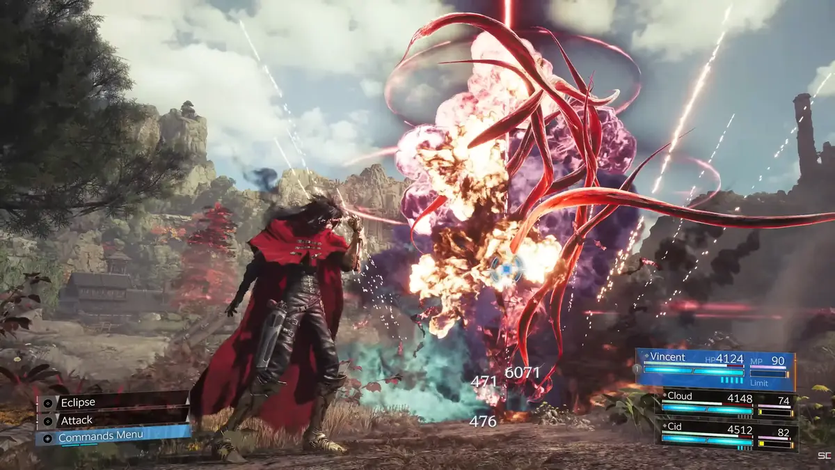 FF7リベレーション ヴィンセントの魔法攻撃
