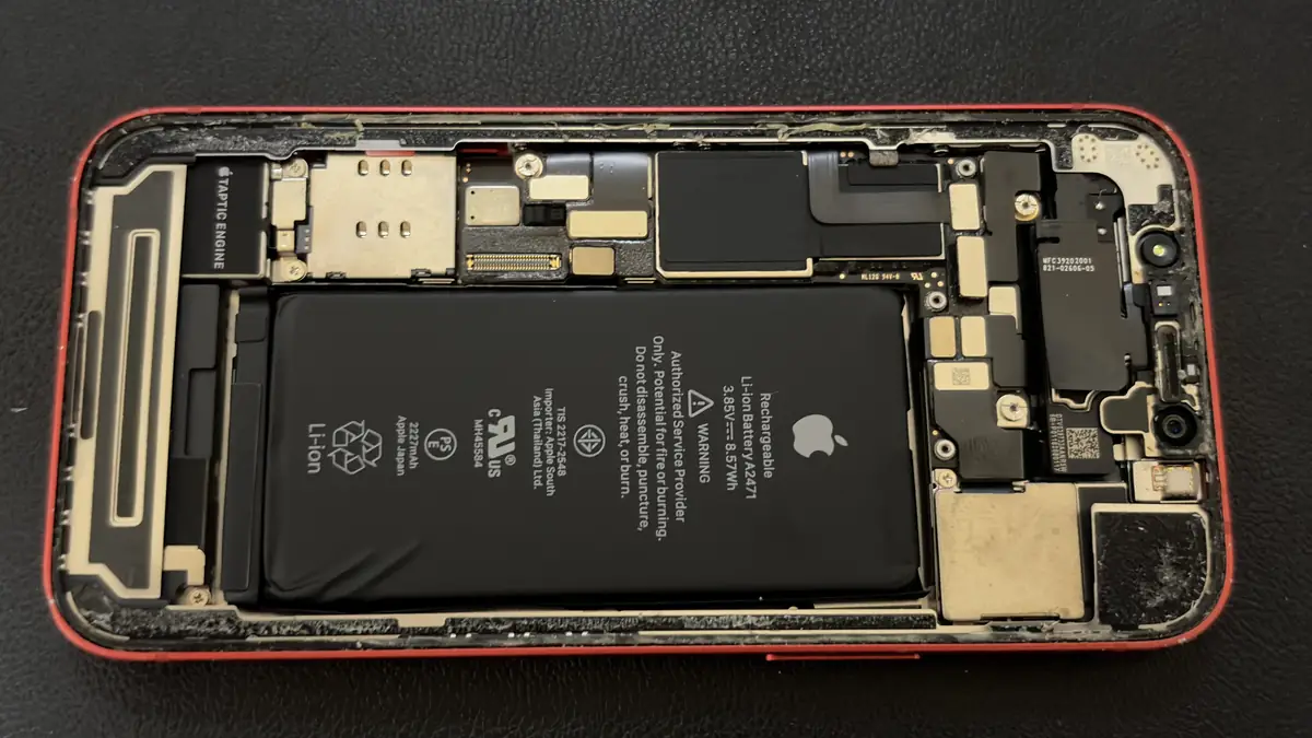 iPhone 12 mini 画面を開くのを失敗したパターンの例 構造の違い