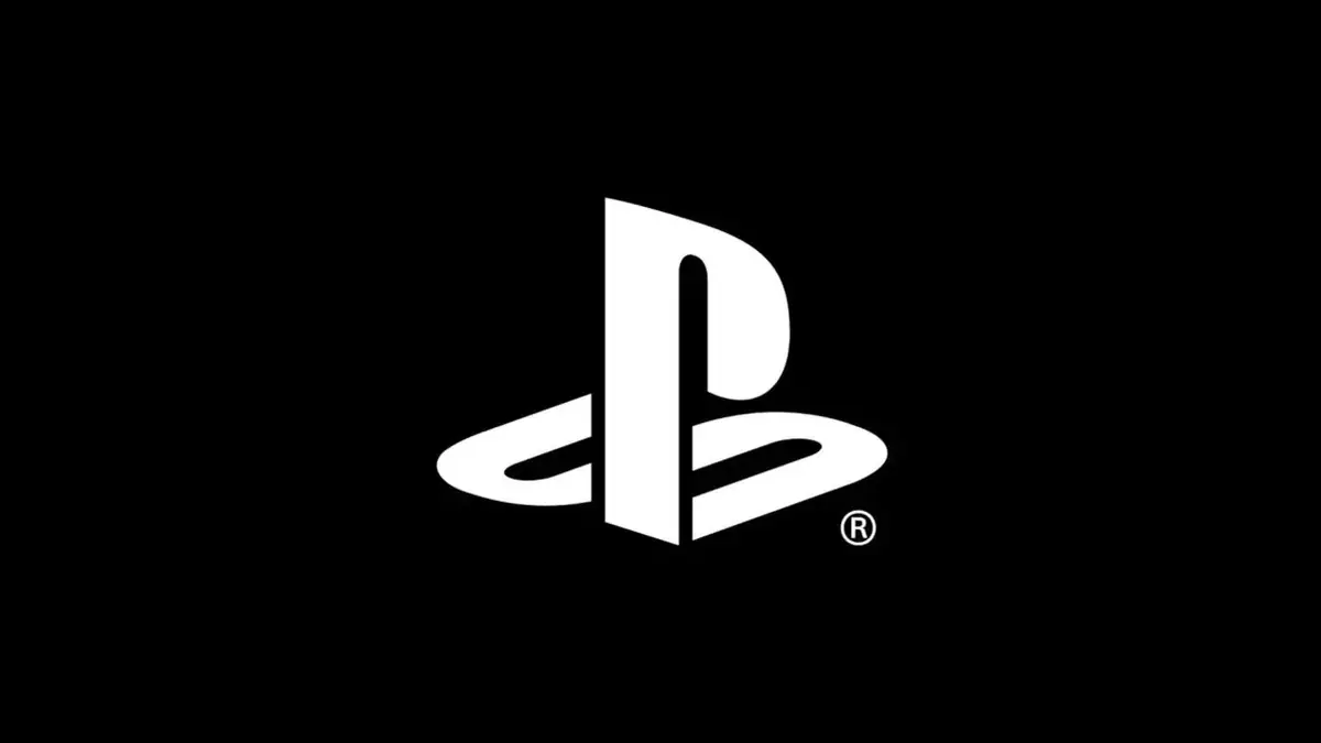 PlayStationロゴ black white