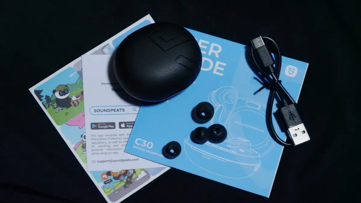 SOUNDPEATS C30の付属品