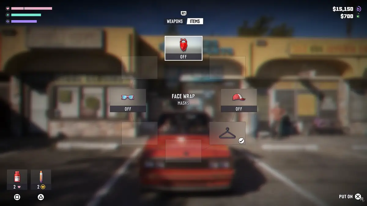 GTA6 GTA5と同様の武器/アイテム切り替え画面