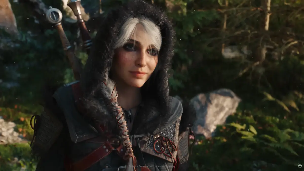 ウィッチャー4 PS5ゲームプレイデモのスクショ 主人公シリ