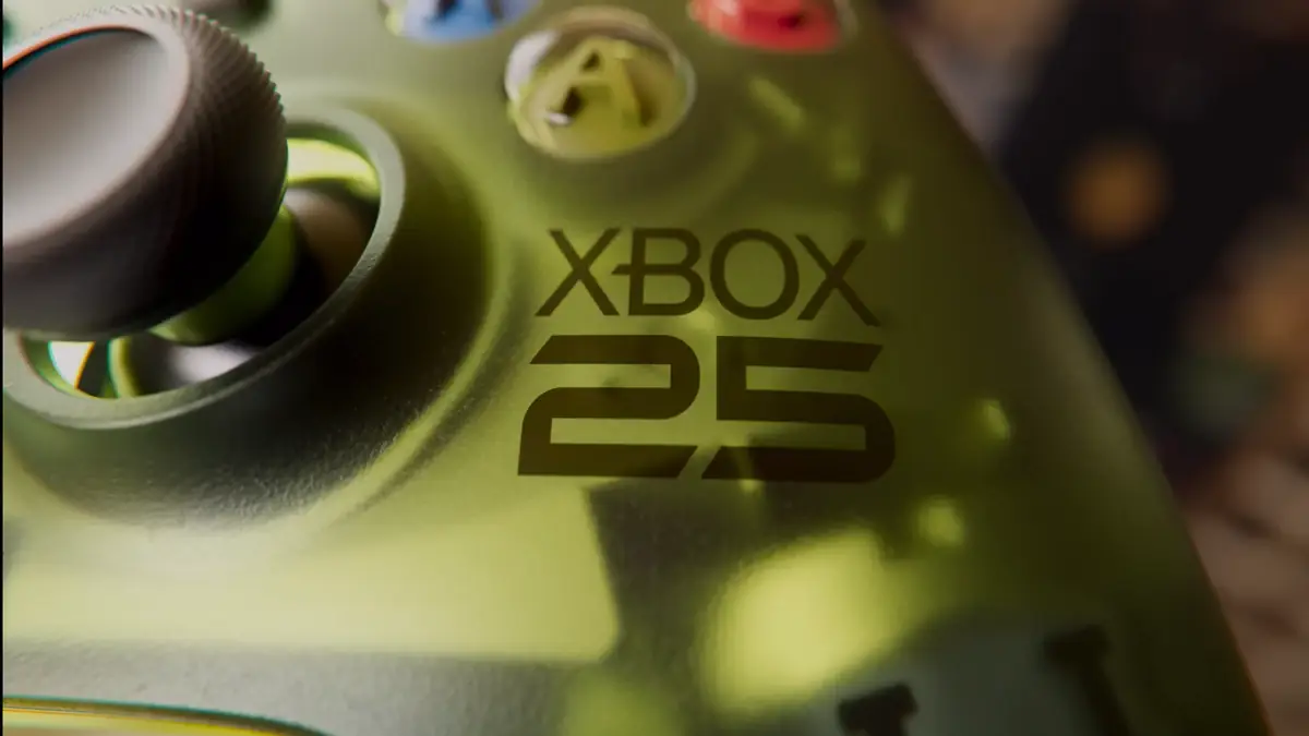 Xbox Series X25のコントローラー 電源ボタン X25のロゴ