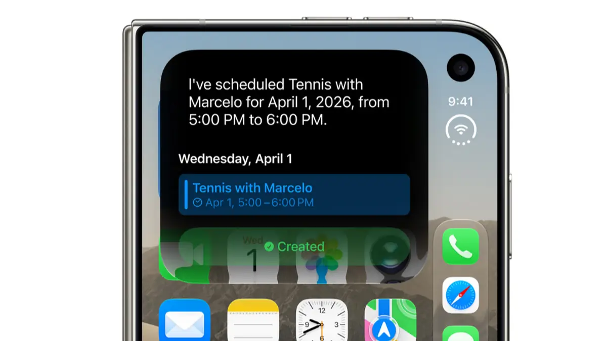 iPhone Duoのバッテリー残量とバッテリー、電波が1つになったアイコン