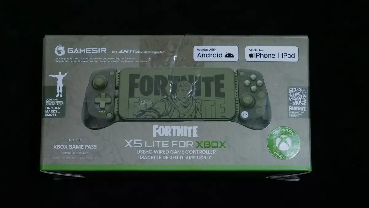 GameSir X5 Lite for Xbox Fortnite Edition パッケージ